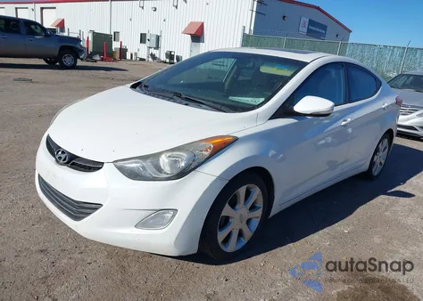 2013 Hyundai Elantra Limited from USA, damaged, VIN 5NPDH4AE3DH182345